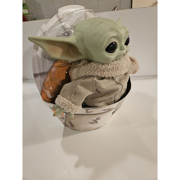 Star Wars The Mandalorian Grogu Child Baby Yoda Plush Toy 11-Inch Disney Mattel - Picture 7 of 7